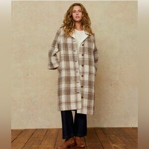[SOLD] Christy Dawn Eleanor Coat in Oat Plaid